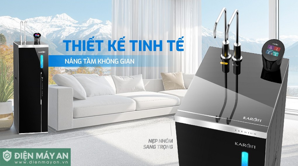Máy lọc nước RO nóng nguội lạnh Hydro-ion kiềm Karofi KAE-S86 PRO 13 lõi
